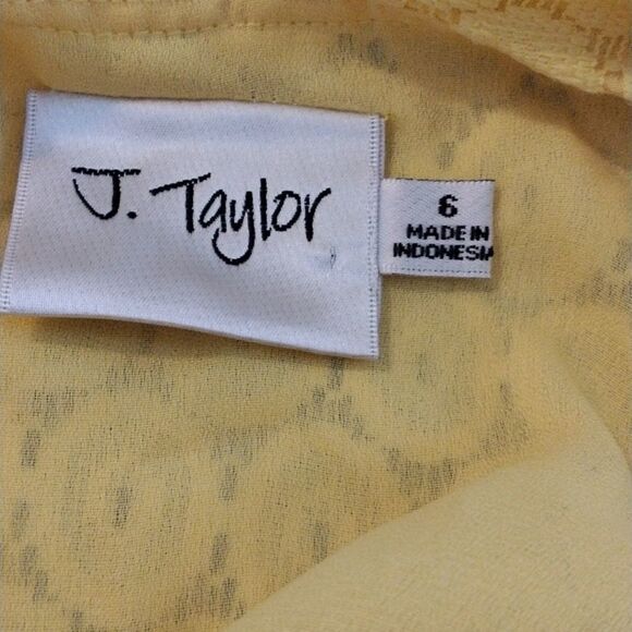 J. Taylor Sunny Yellow Lace Dress - Picture 8 of 11